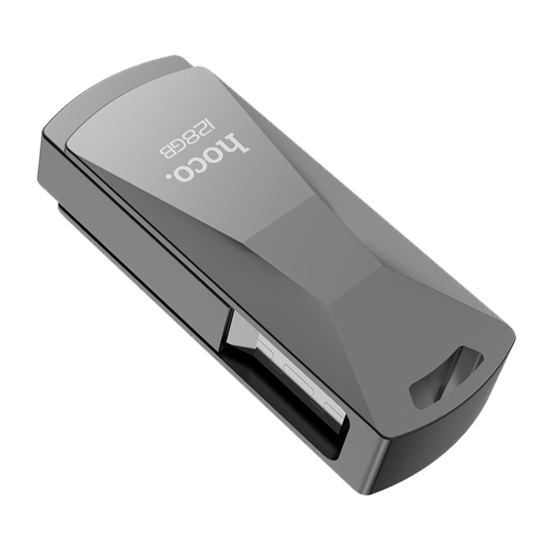 Флеш-накопитель HOCO UD5 128GB USB3.0 металл серебряный