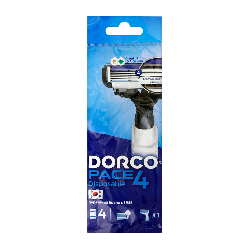 Бритва DORCO PACE4 4 лезвия 1шт. (1/10)
