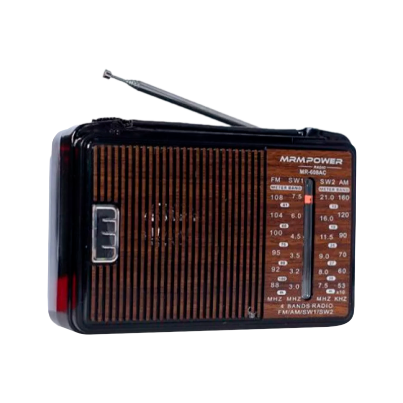 Радиоприемник MRM-Power MR-608AC пластик Jack3.5 черный (1/40)