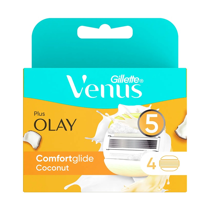 Сменные кассеты Gillette Venus&OLAY (RUS) 5 лезвий 4шт. (цена за 1 шт)