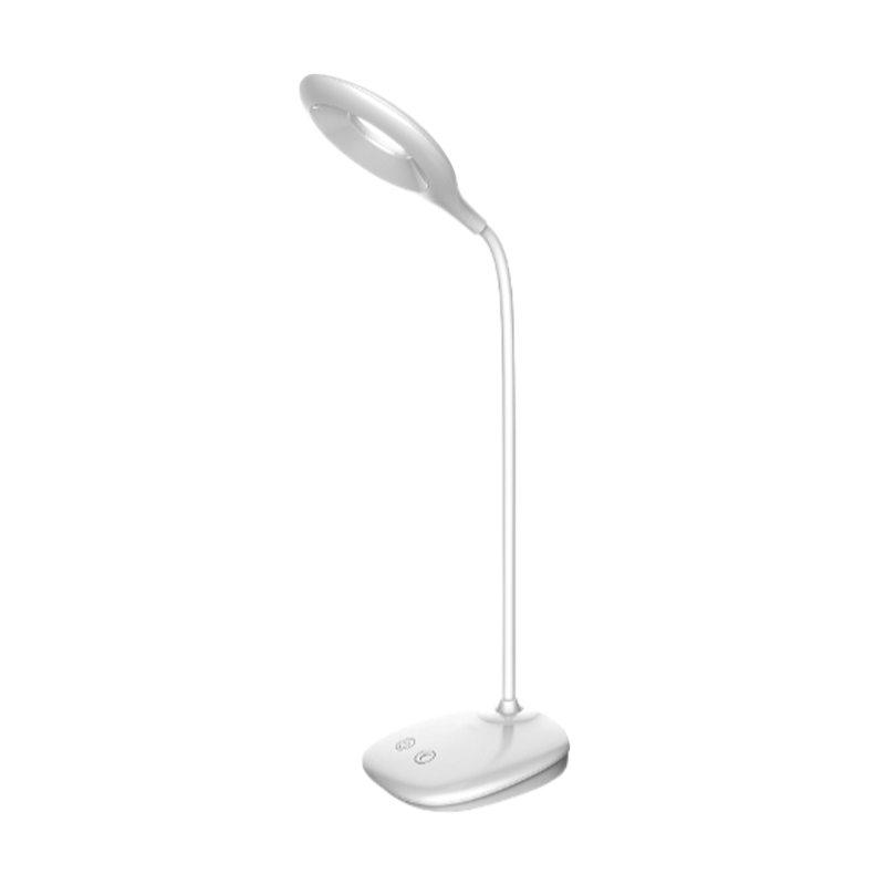 Светильник настольный Ultraflash UF-706 4.5W 220V 1LED на основании сенс. белый (1/30)