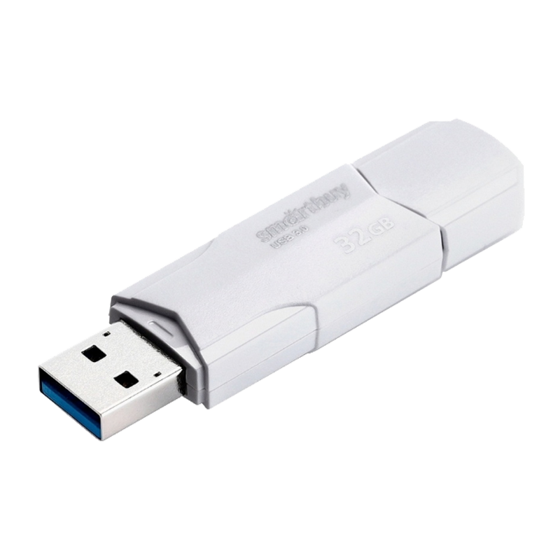 Флеш-накопитель Smartbuy Clue 32GB USB3.1 пластик белый