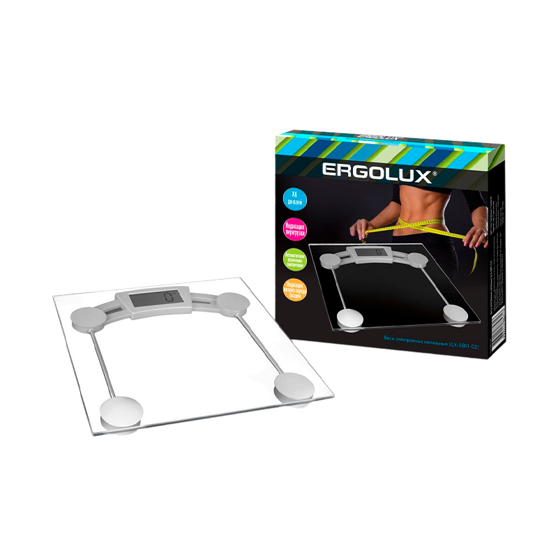 Весы напольные Ergolux ELX-SB01-С21 электронные 180кг (1/8)