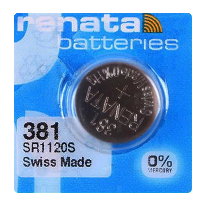 Батарейка Renata 381 (SR1120SW) Silver Oxide 1.55V (1/10/100)