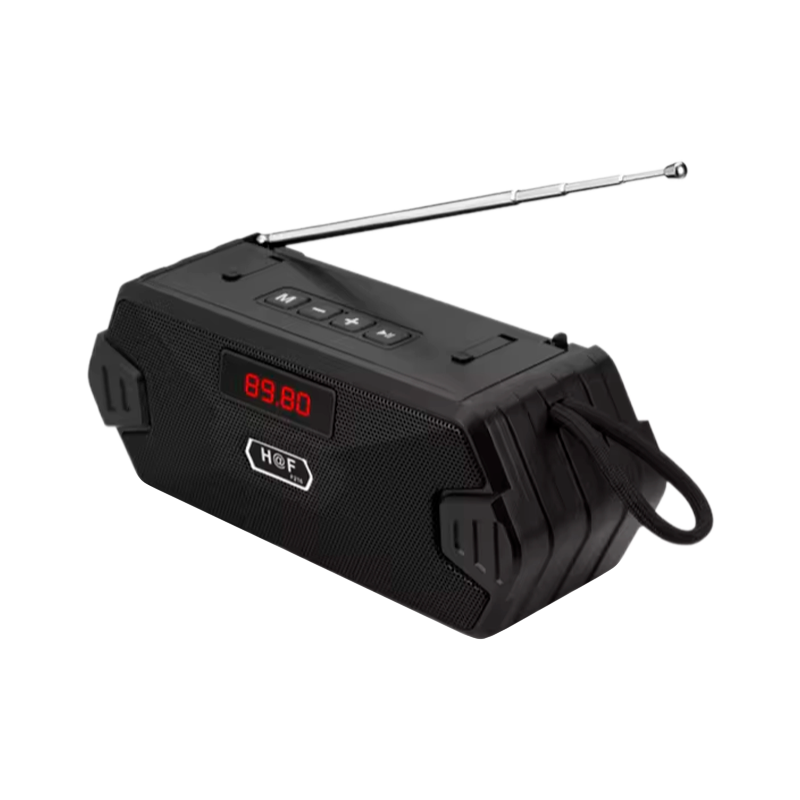 Радиоприемник HOF HF-F216 5W пластик microSD USB/Jack3.5 черный (1/80)