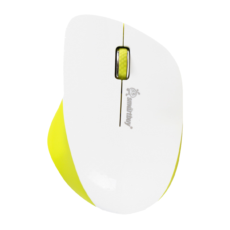 Мышь беспроводная Smartbuy 309AG классическая USB белый лимон (1/40)
