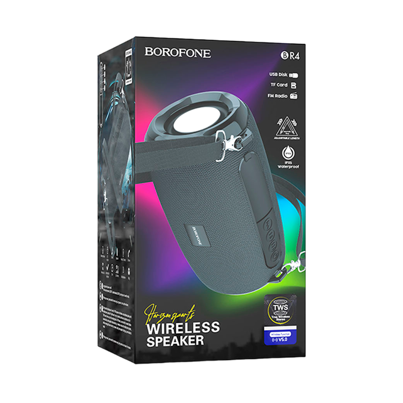 Портативная колонка Borofone BR4 bluetooth 5.0 microSD черный (1/50)