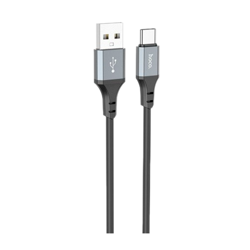 Кабель HOCO X86 USB (m)-Type-C (m) 1.0м 3.0A силикон черный (1/360)