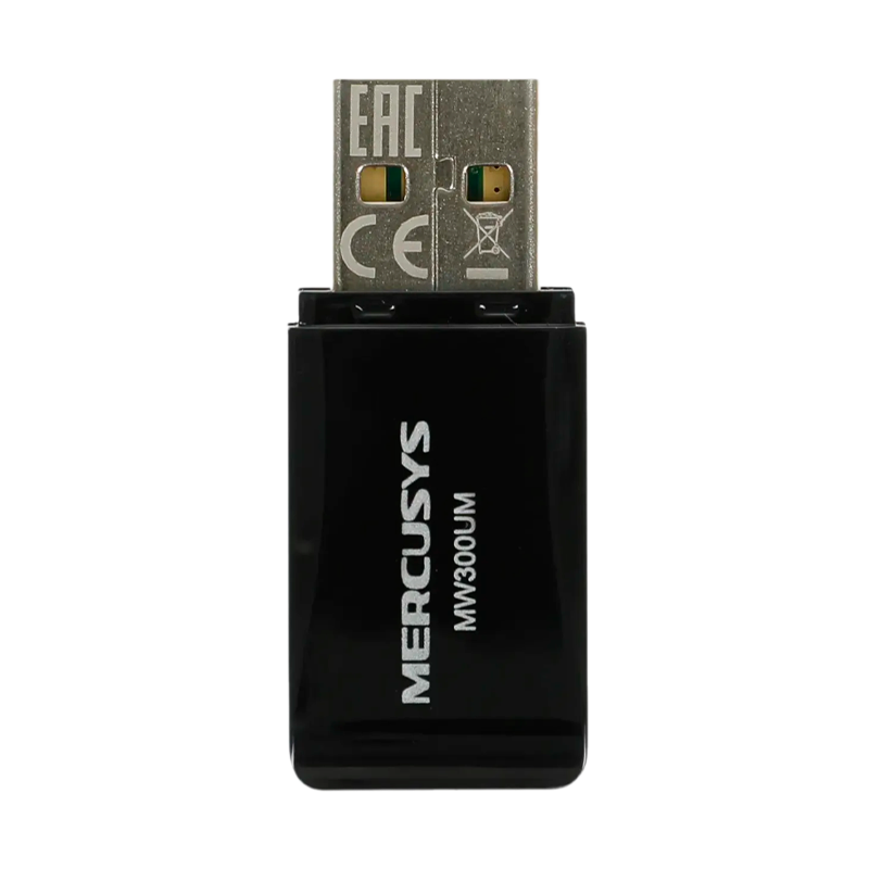 Wi-Fi адаптер Mercusys MW300UM 300Мбит USB 802.11