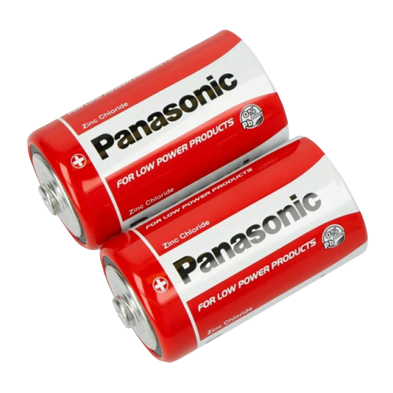 Батарейка Panasonic R20 D Shrink 2 Zinc Carbon 1.5V (2/24/120)
