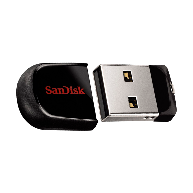 Флеш-накопитель SanDisk Cruzer Fit CZ33 32GB USB2.0 пластик с колпачком черный