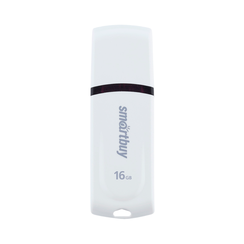 Флеш-накопитель Smartbuy Paean 16GB USB2.0 пластик белый