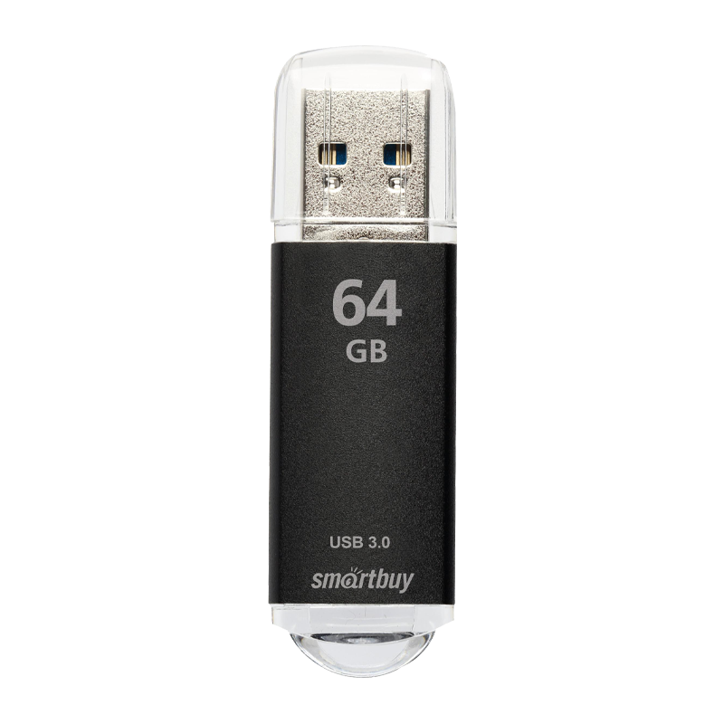 Флеш-накопитель Smartbuy V-Cut 64GB USB3.0 пластик черный