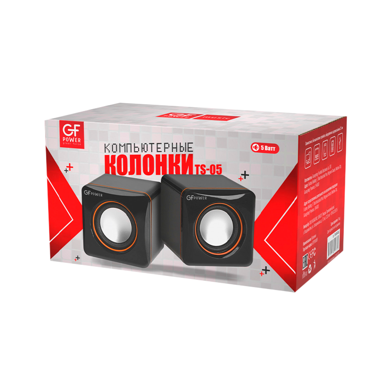 Колонки GFPower TS-05 5W черный (1/100)