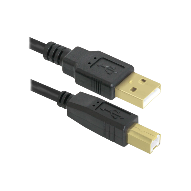 Кабель Defender USB04-06PRO USB (m)-USB B (m) 1.8м силикон черный (1/50)