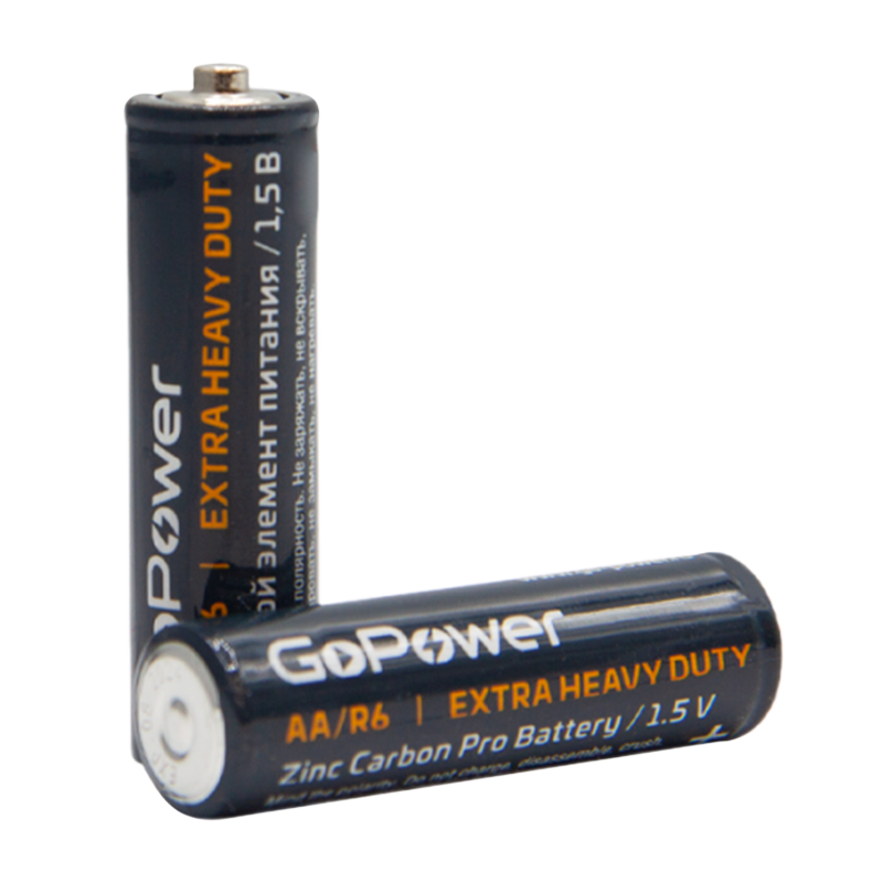 Батарейка GoPower R6 AA Shrink 4 Heavy Duty 1.5V (4/60/1200)