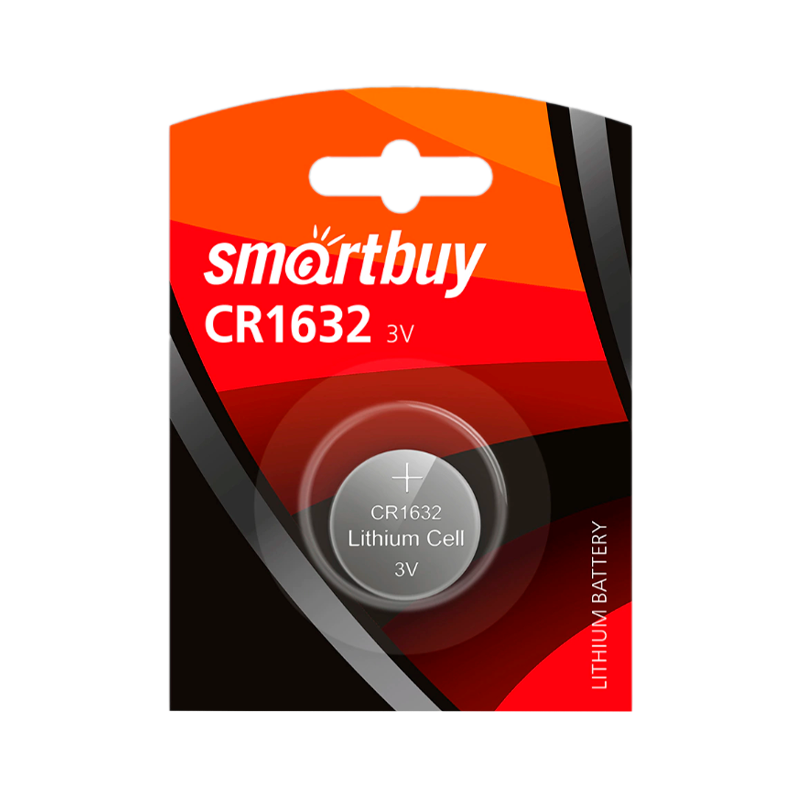 Батарейка Smartbuy CR1632 BL1 Lithium 3V (1/12/720)