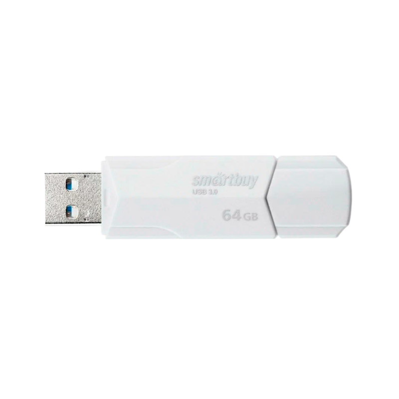 Флеш-накопитель Smartbuy Clue 64GB USB3.1 пластик белый