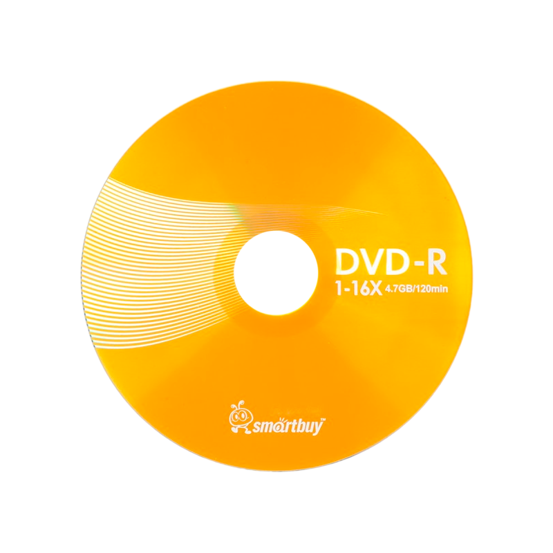 Диск DVD-R Smartbuy 4.7GB 16x cake box (50/250)