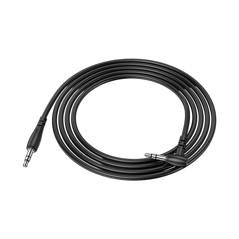 Кабель AUX Borofone BL10 Jack 3.5mm (m)-Jack 3.5mm (m) 2.0м ПВХ черный (1/63/252)