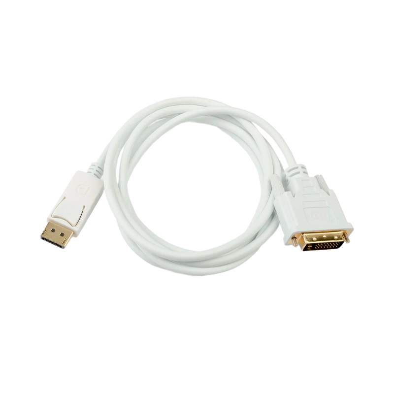 Кабель Atcom AT9503 DVI-D 25 (m)-DVI-D 25 (m) 1.8м ПВХ белый в пакете (1/100)