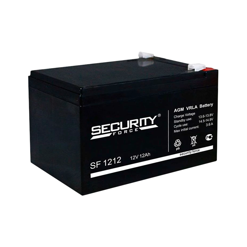 Аккумулятор свинцово-кислотный Security Force SF 1212 12V 12Ah (1/4)