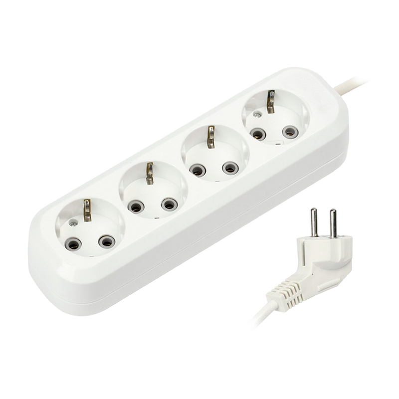 Удлинитель Smartbuy 4р.С/З 16A 5.0м белый (1/40)