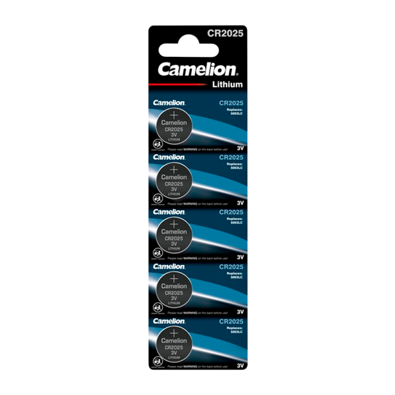Батарейка Camelion CR2025 BL5 Lithium 3V (5/50/1800)