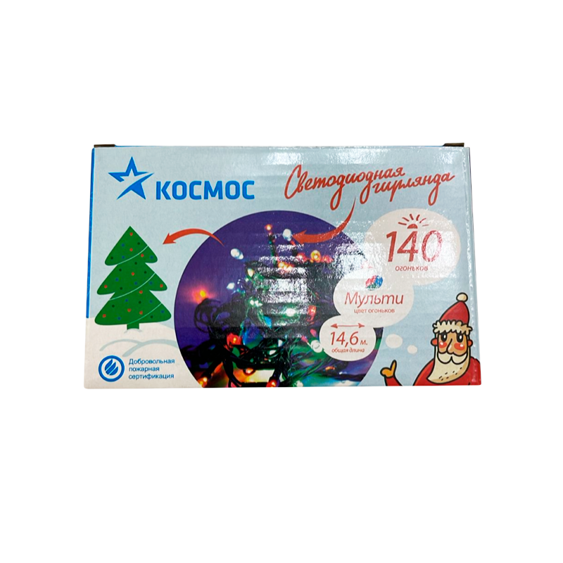 *Гирлянда Космос 140LED 14.6м лампочки нить 8 режимов ассорти (1/50) 