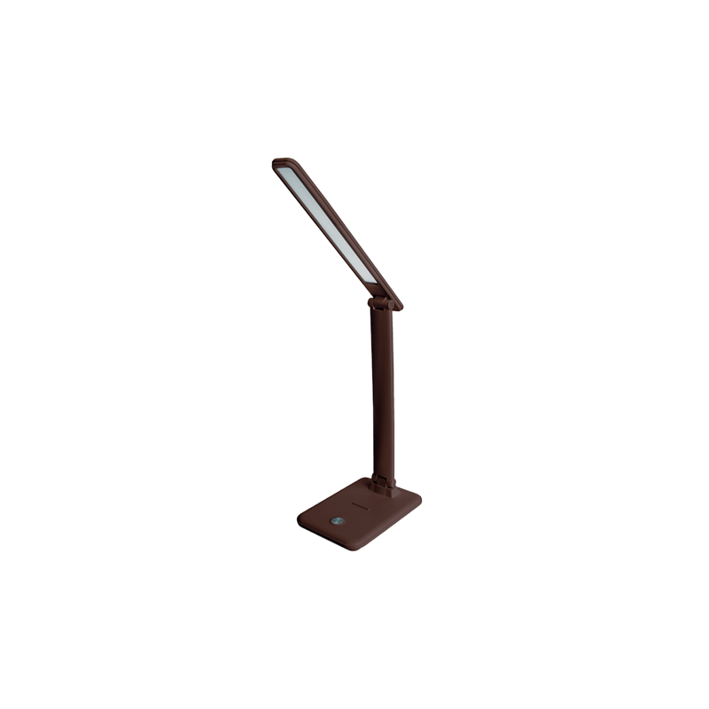Светильник настольный Ultraflash UF-730 11W 220V на основании 3 ур.ярк.+3цв. коричневый (1/30)