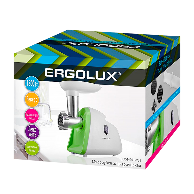 Электрическая мясорубка Ergolux ELX-MG01-C34