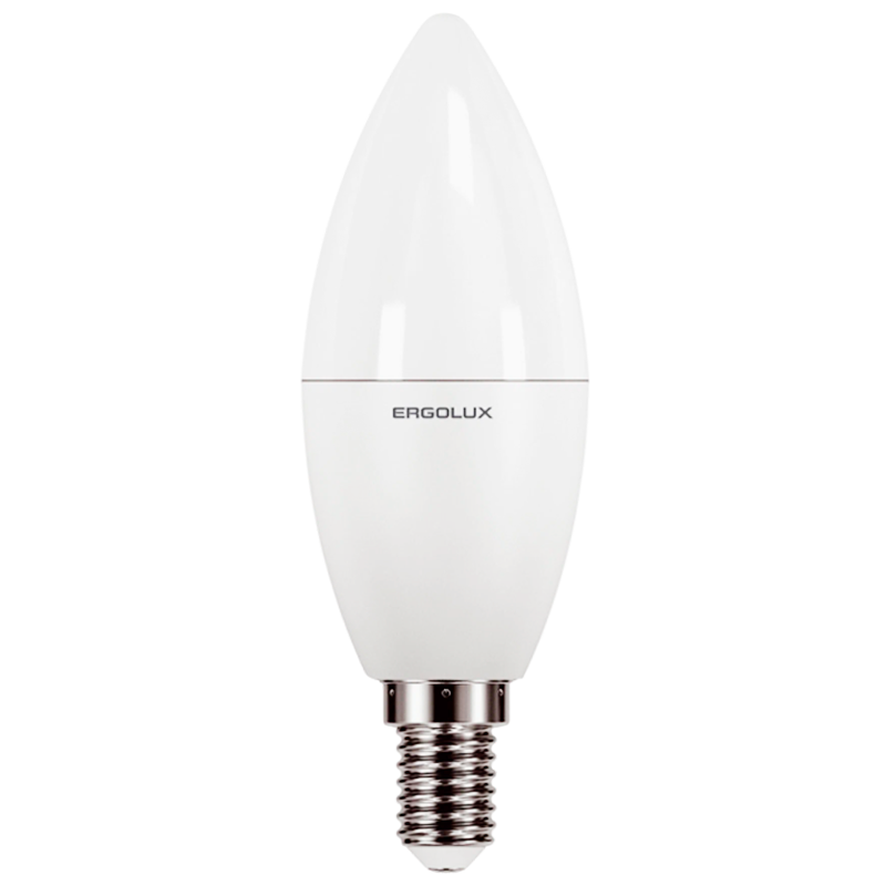 Лампа светодиодная Ergolux C35 E14 9W 4500К 172-265V свеча (1/10/100)