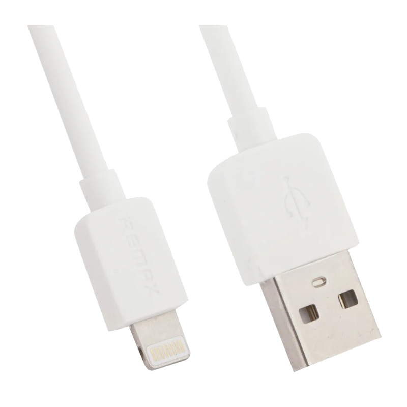 USB кабель REMAX Light (IPhone 5/6/7/SE) (1M, 1A) RC-06I Белый (40/400)