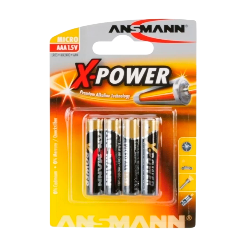 Батарейка ANSMANN X-POWER&nbsp;&nbsp;LR03 BL4