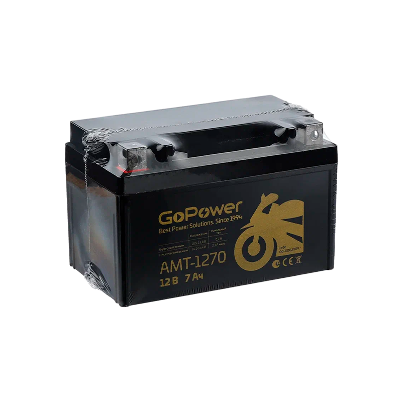 Аккумулятор для мототехники GoPower 12V 7Ah