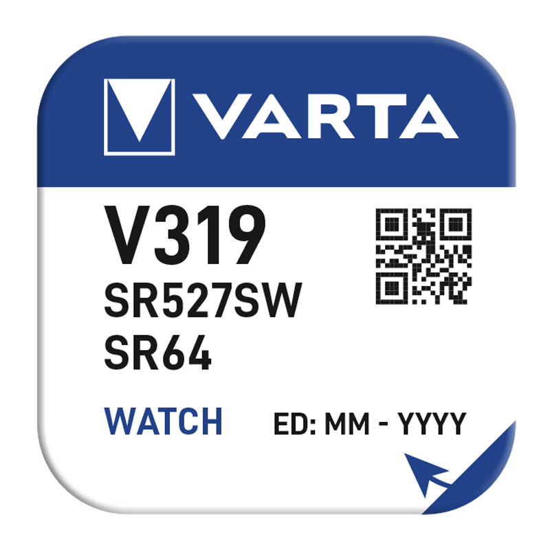 Батарейка Varta 319 (SR527SW) BL1 Silver Oxide 1.55V (1/10/100)