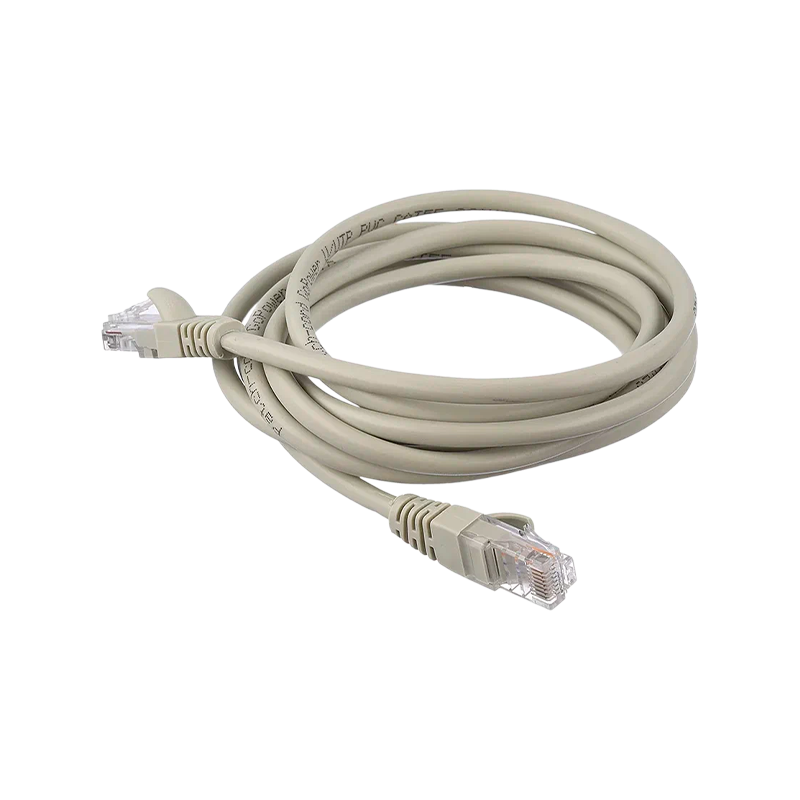 Патч-корд GoPower RJ-45 (m)-RJ-45 (m) 2.0м кат.5е ПВХ 26AWG CCA серый в пакете (1/125)