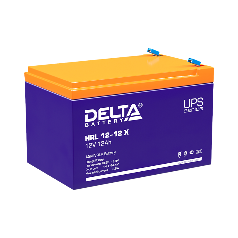 Аккумулятор свинцово-кислотный Delta HRL 12-12 X 12V 12Ah