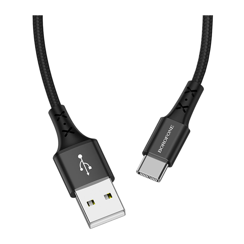 Кабель Borofone BX20 USB (m)-Type-C (m) 1.0м 2.0A нейлон черный (1/648)