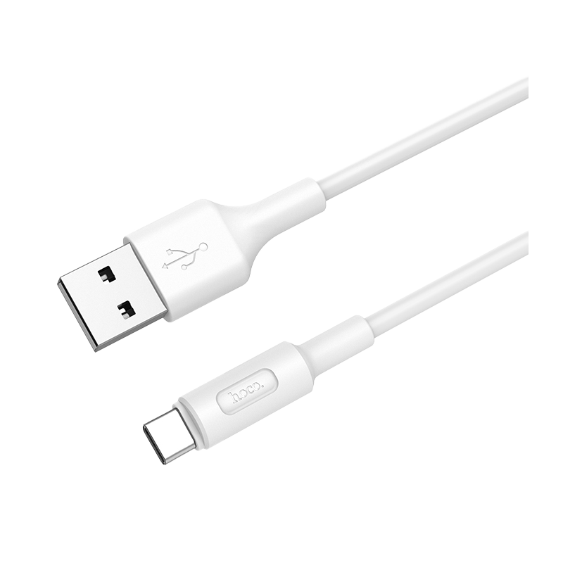 Кабель HOCO X25 USB (m)-Type-C (m) 1.0м 2.0A ПВХ белый (1/30/300)