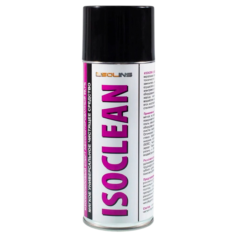 Изопропанол аэрозоль Solins ISOCLEAN 400мл