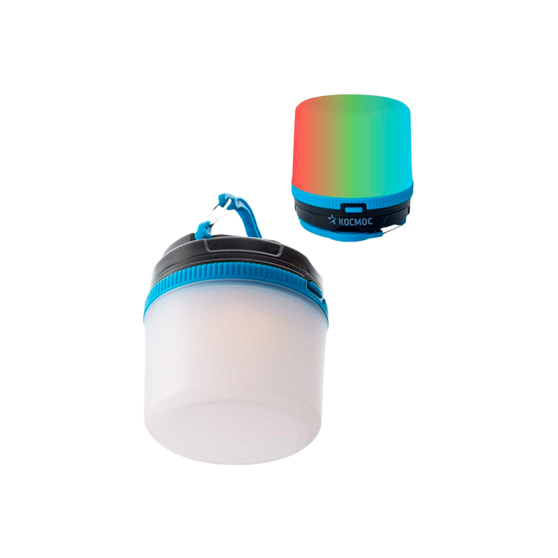 *Фонарь туристический Космос 602B 2W LED от батареек IP54 3 режима белый (1/72/144) 