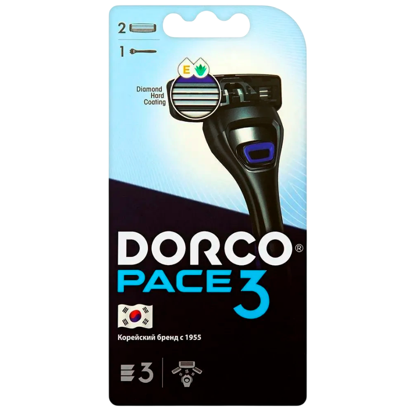 Бритва DORCO PACE3 3 лезвия 3+1шт. (1/12)