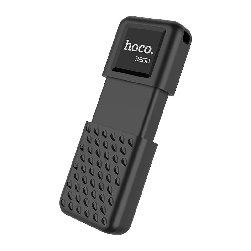 Флеш-накопитель HOCO UD6 32GB USB2.0 пластик черный (1/30/240)