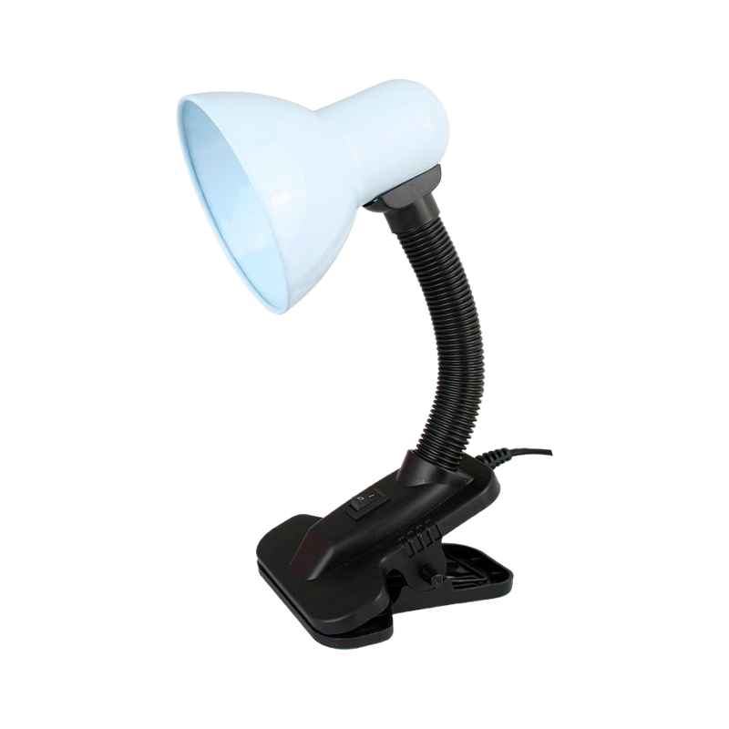 Светильник настольный Ultraflash UF-320P 60W 230V E27 прищепка белый (1/36)