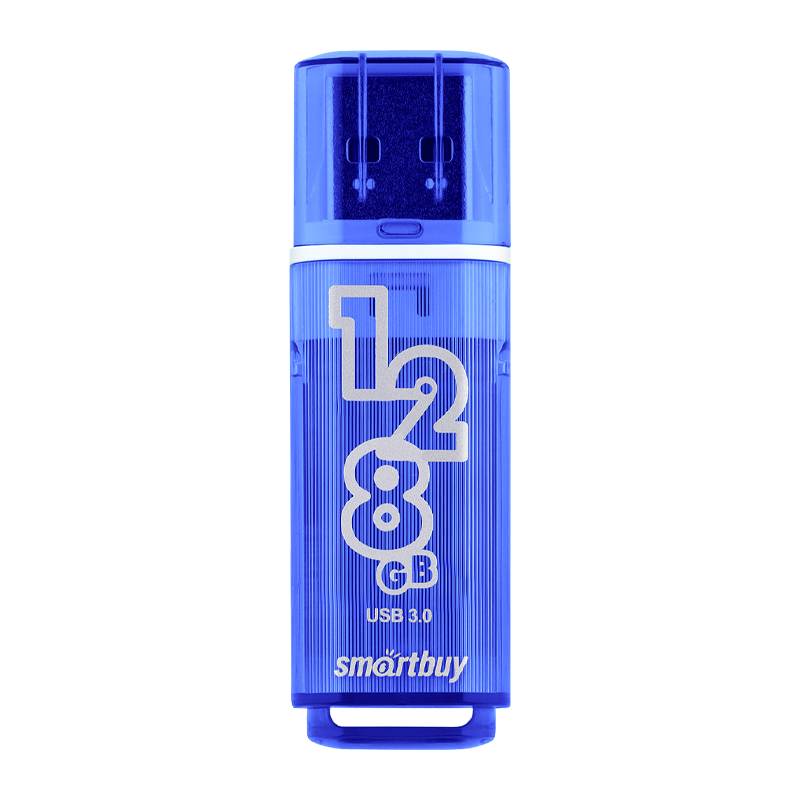 Флеш-накопитель Smartbuy Glossy 128GB USB3.1 пластик синий