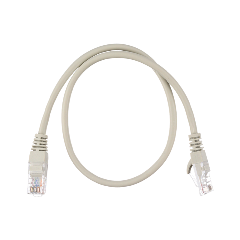 Патч-корд GoPower RJ-45 (m)-RJ-45 (m) 0.5м кат.5е ПВХ 26AWG CCA серый Premium Zip-Lock c подвесом