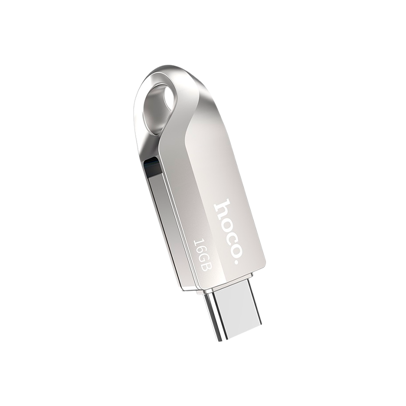 Флеш-накопитель HOCO UD8 16GB USB3.0 Type-C (m) металл серебряный (1/50)