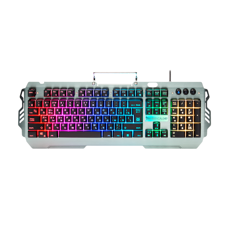 Клавиатура проводная Defender GK-640DL Renegade игровая USB 1.5м черный (1/20)