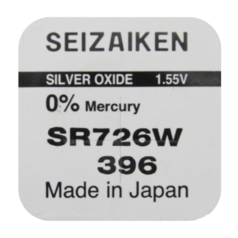Батарейка SEIZAIKEN 396 (SR726W) Silver Oxide 1.55V (1/10/100/1000)
